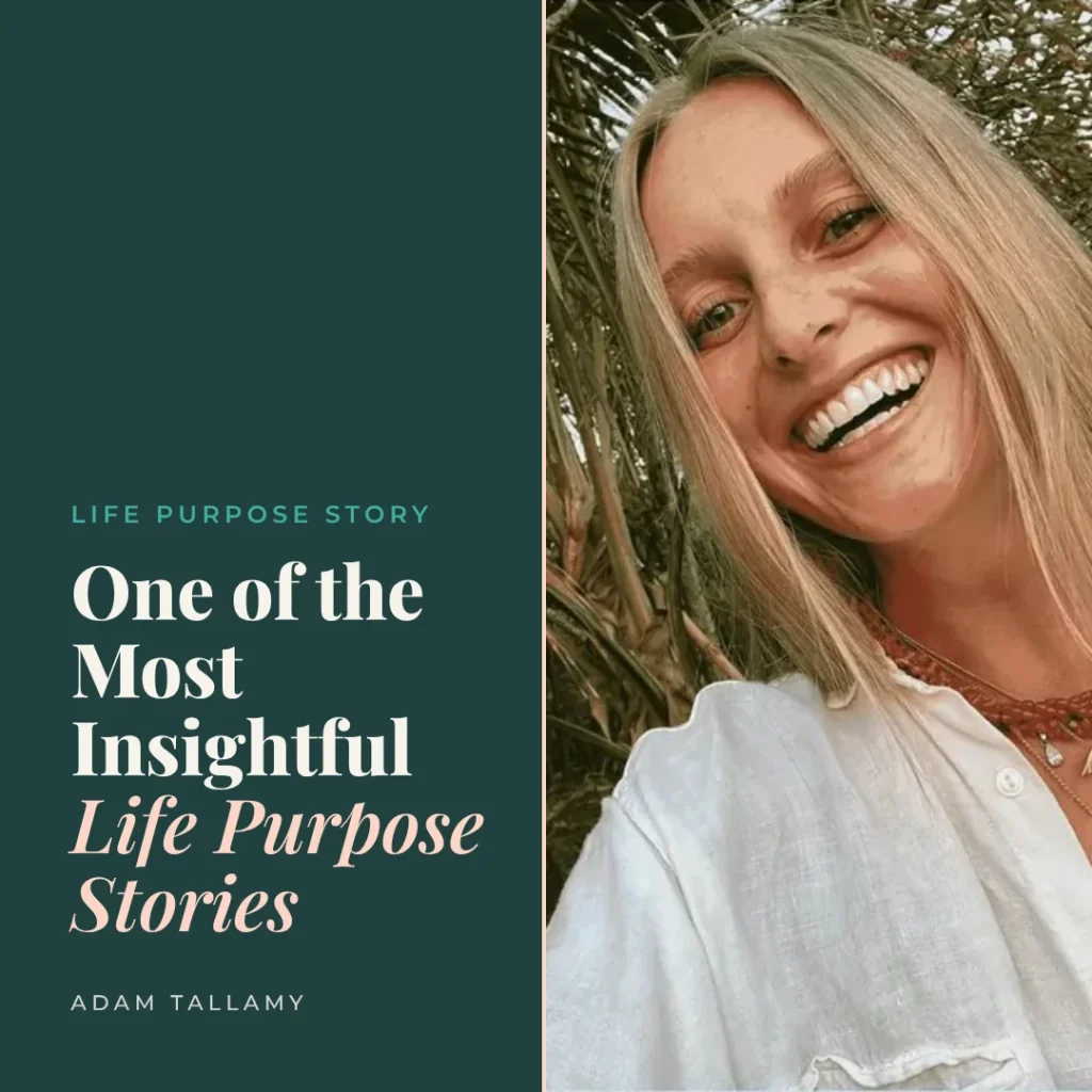 Smiling woman sharing her life purpose story, with the title One of the Most Insightful Life Purpose Stories